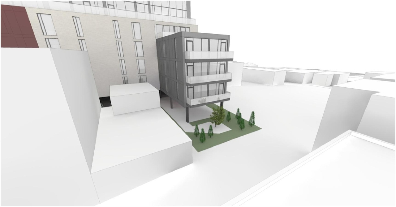 Rendering of building from page 5 of the file 'Urban Design Brief D07-12-11-0166'