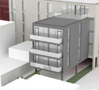 Rendering of building from page 5 of the file 'Urban Design Brief D07-12-11-0166'