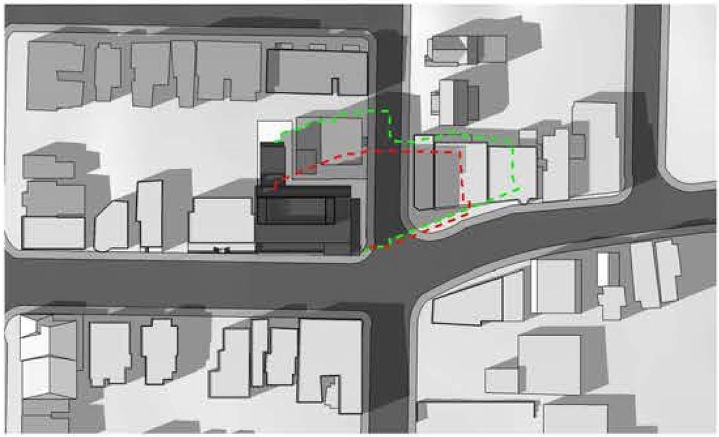 Construction site plan for project from page 16 of the file 'Urban Design Brief D07-12-11-0166'