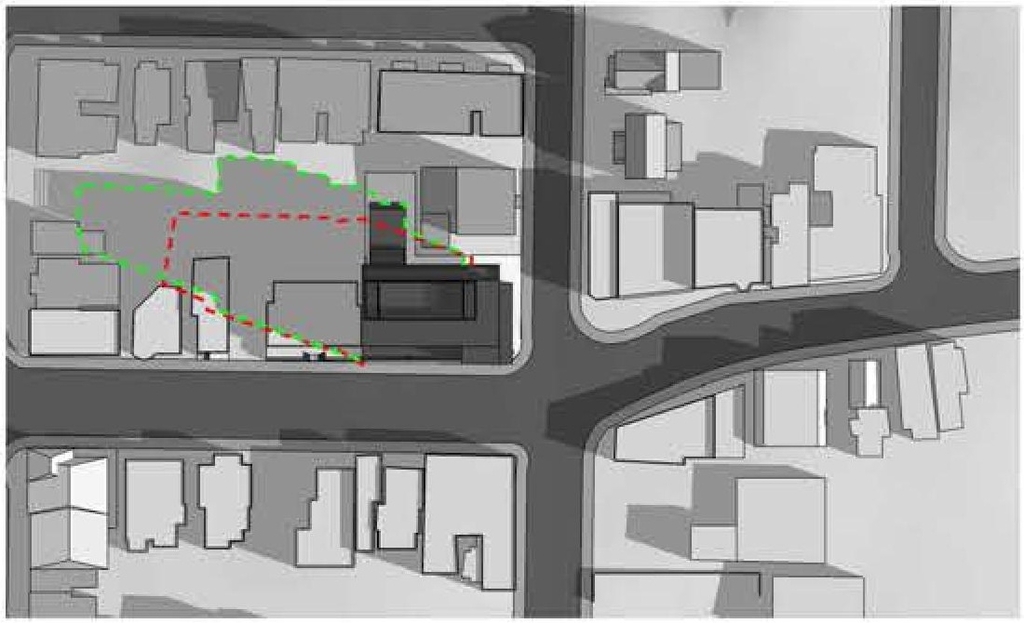 Construction site plan for project from page 16 of the file 'Urban Design Brief D07-12-11-0166'