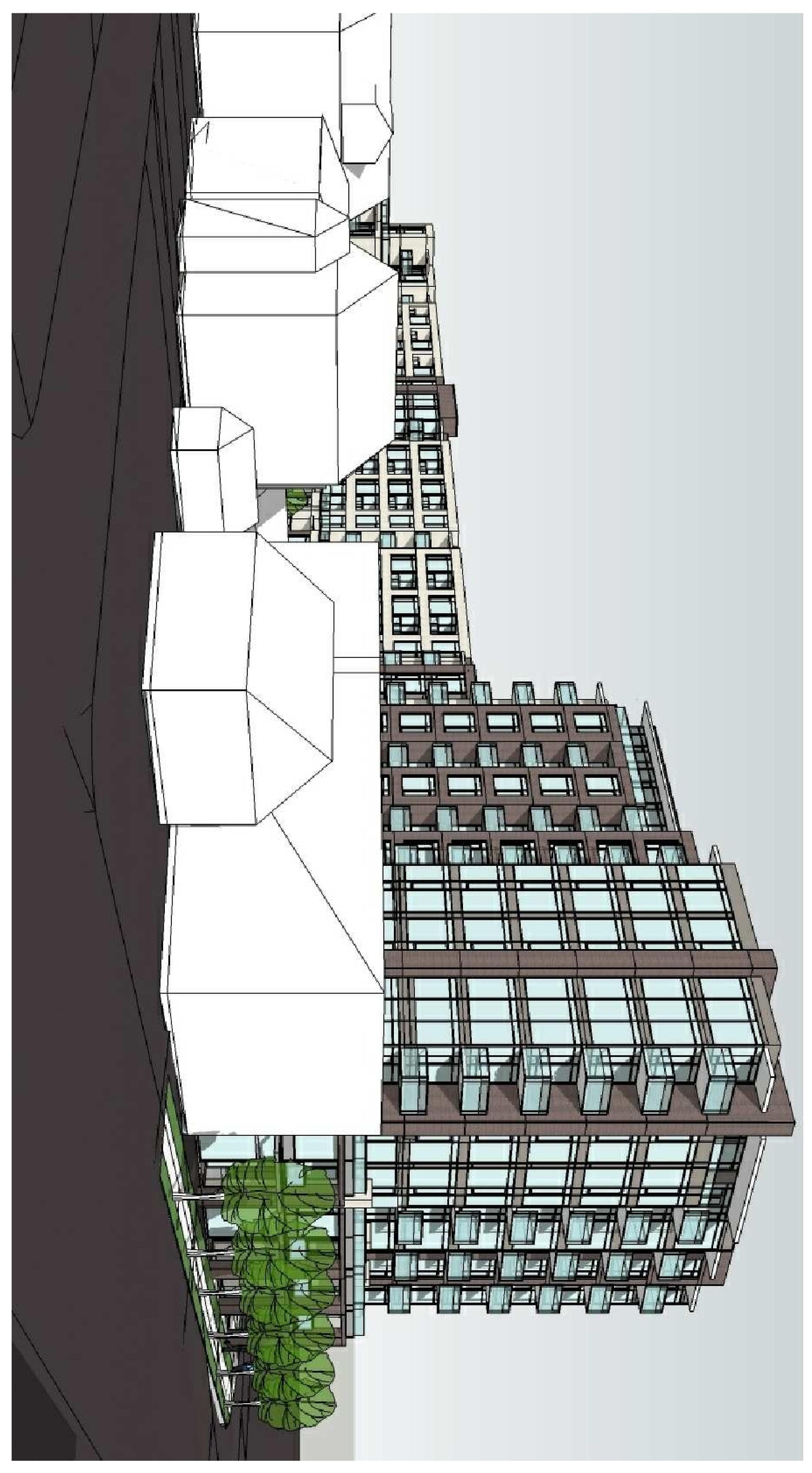 Rendering of building from page 1 of the file 'Building - Street Perspective D07-12-11-0206'