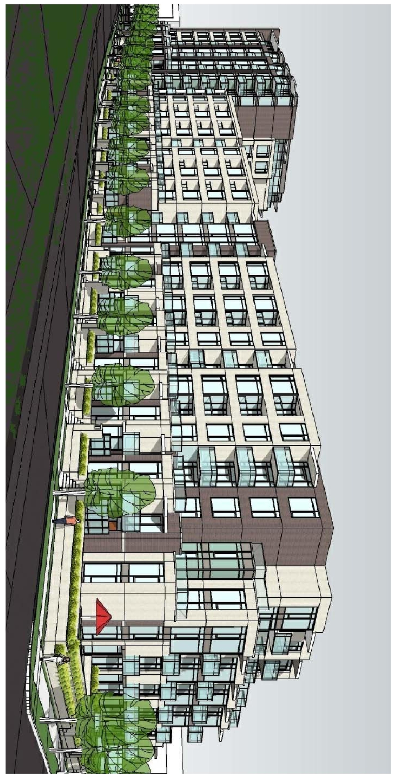 Rendering of building from page 1 of the file 'Building - Street Perspective D07-12-11-0206'