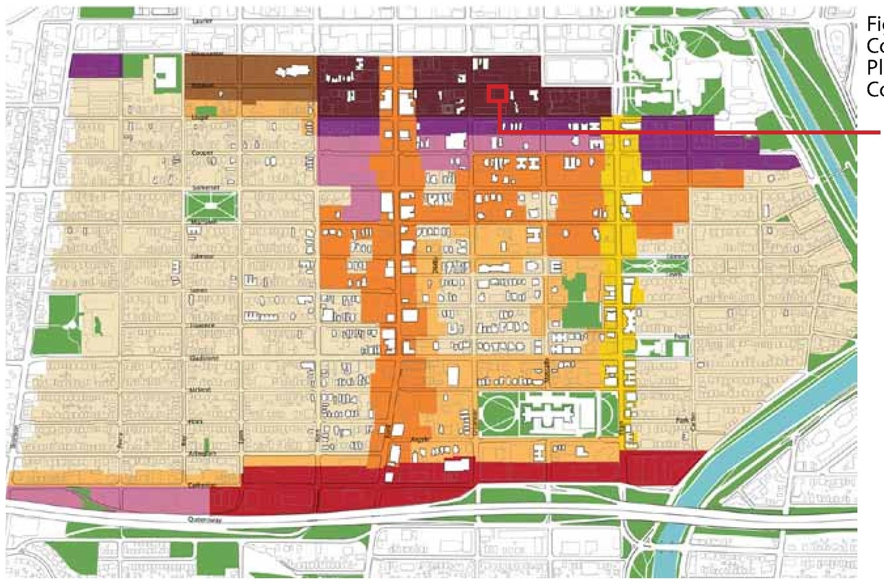 Construction site plan for project from page 14 of the file 'Urban Design Brief D07-12-11-0227'
