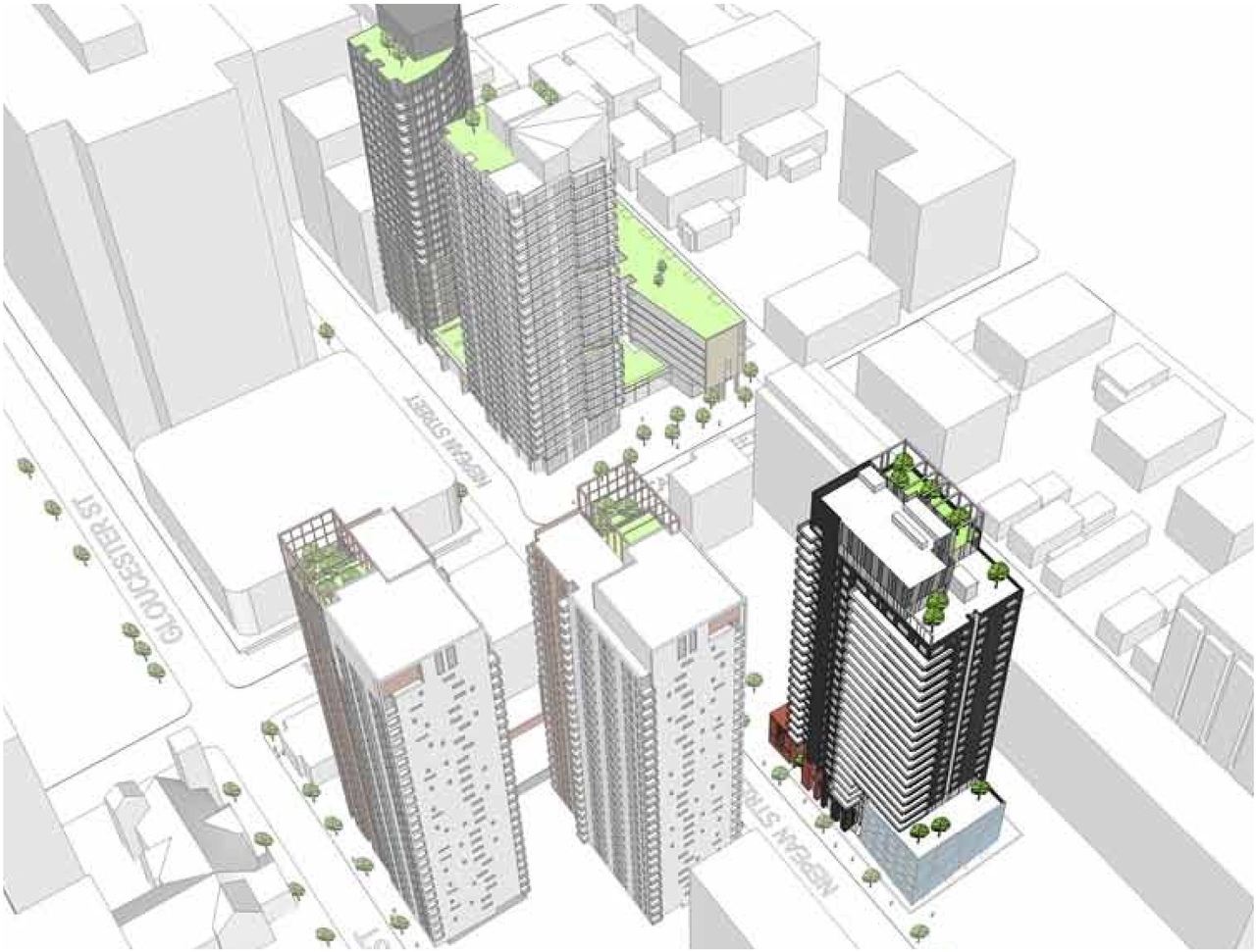 Rendering of building from page 18 of the file 'Urban Design Brief D07-12-11-0227'