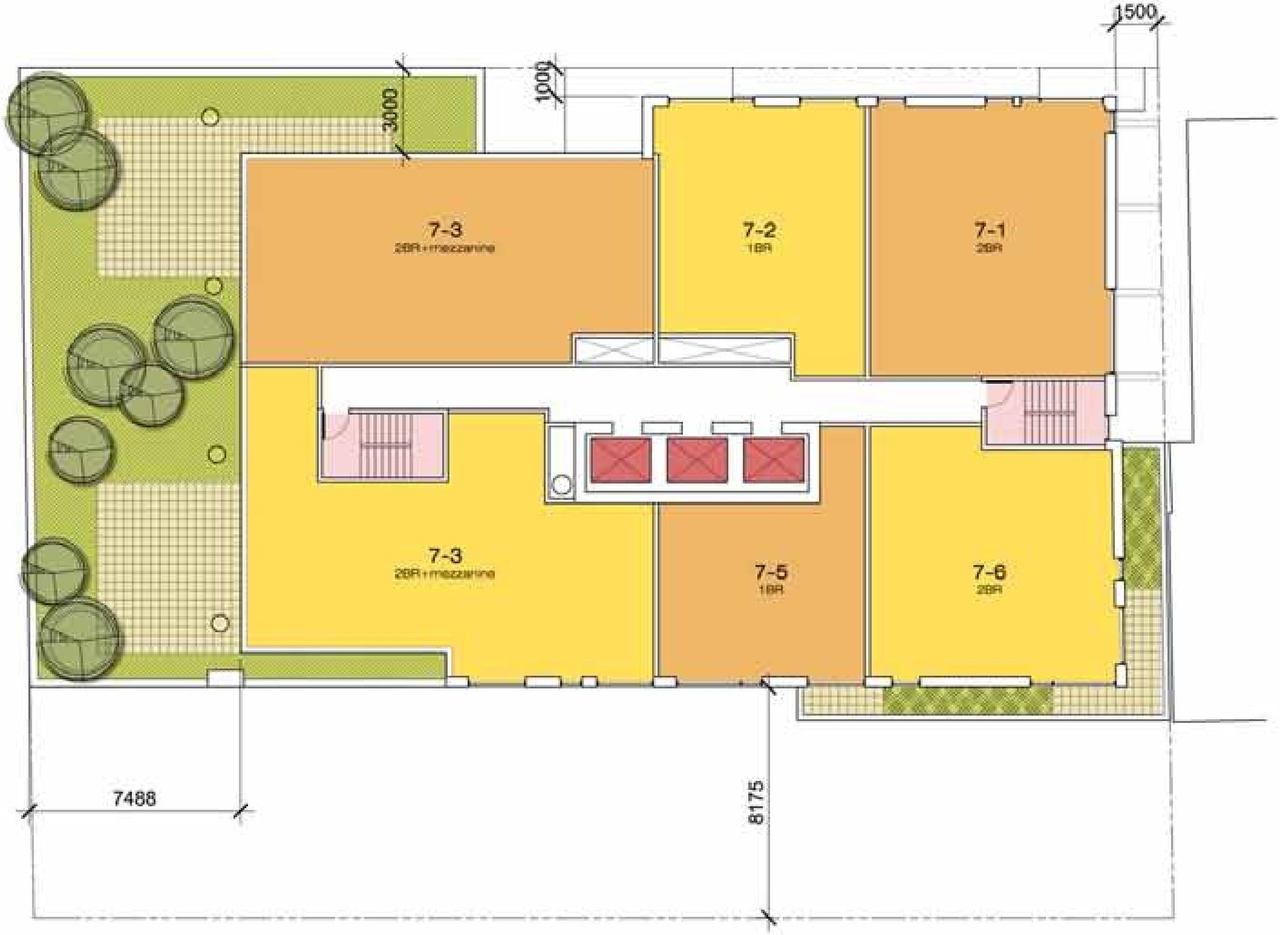 Floor plan for project from page 26 of the file 'Urban Design Brief D07-12-11-0227'