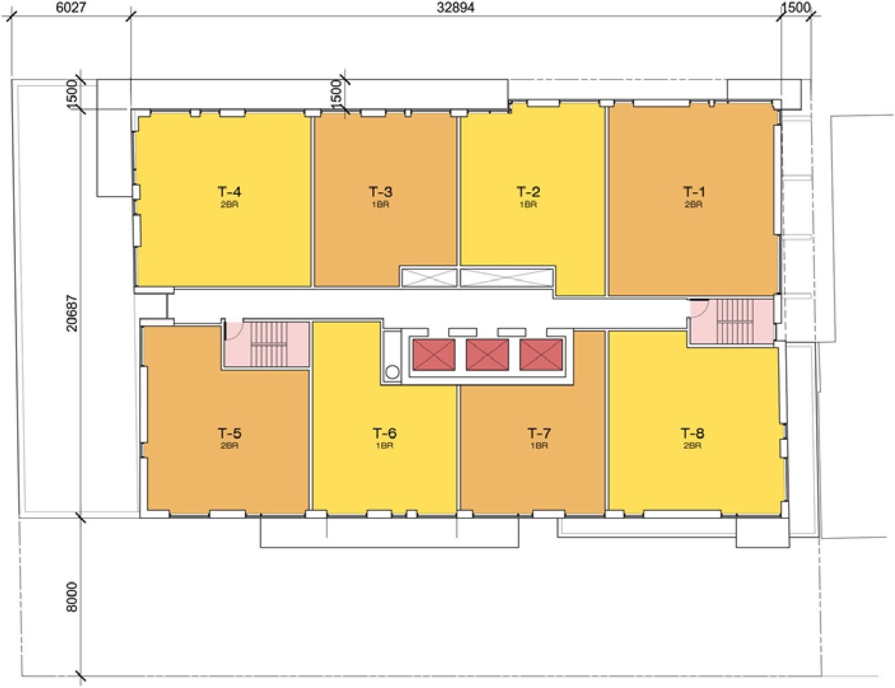 Floor plan for project from page 27 of the file 'Urban Design Brief D07-12-11-0227'