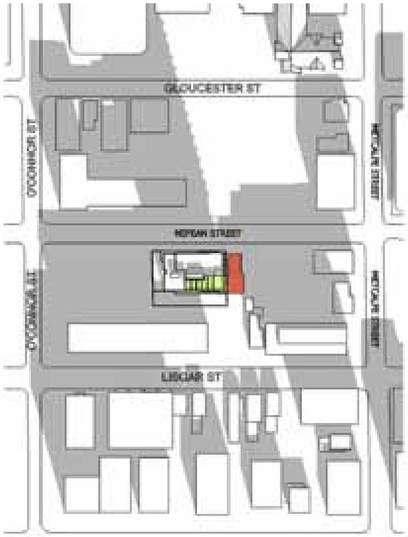 Construction site plan for project from page 32 of the file 'Urban Design Brief D07-12-11-0227'