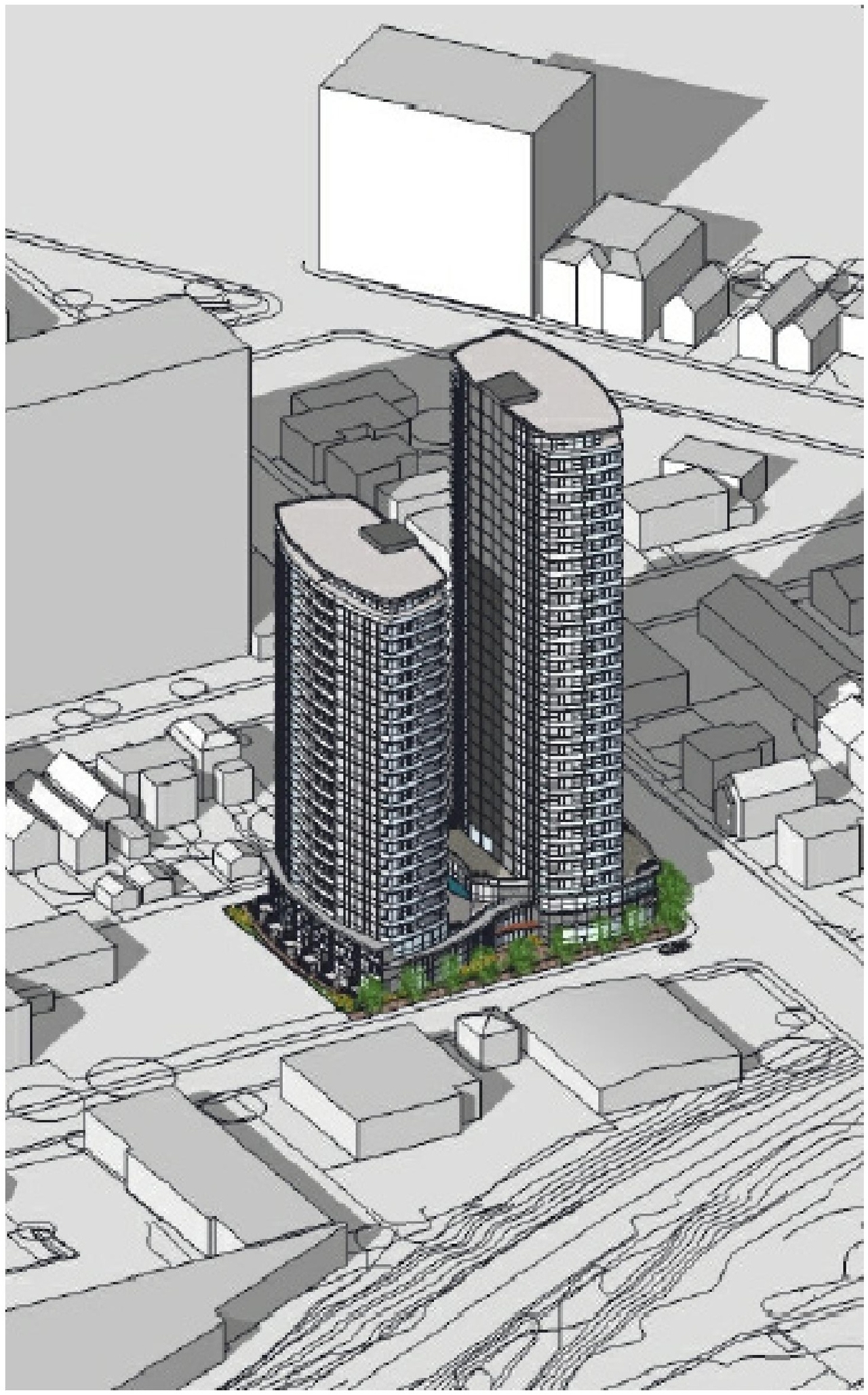 Rendering of building from page 5 of the file '1040 and 1050 Somerset Street West Urban Design Brief1'