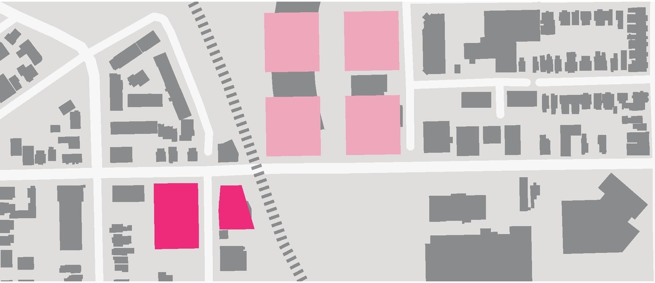 Construction site plan for project from page 7 of the file '1040 and 1050 Somerset Street West Urban Design Brief1'