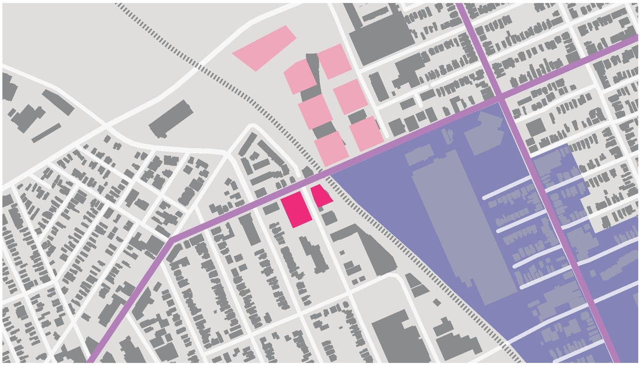 Construction site plan for project from page 11 of the file '1040 and 1050 Somerset Street West Urban Design Brief1'