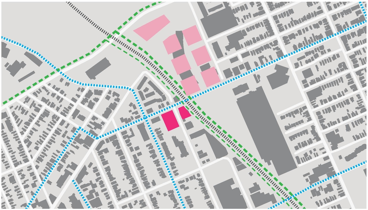 Construction site plan for project from page 11 of the file '1040 and 1050 Somerset Street West Urban Design Brief1'