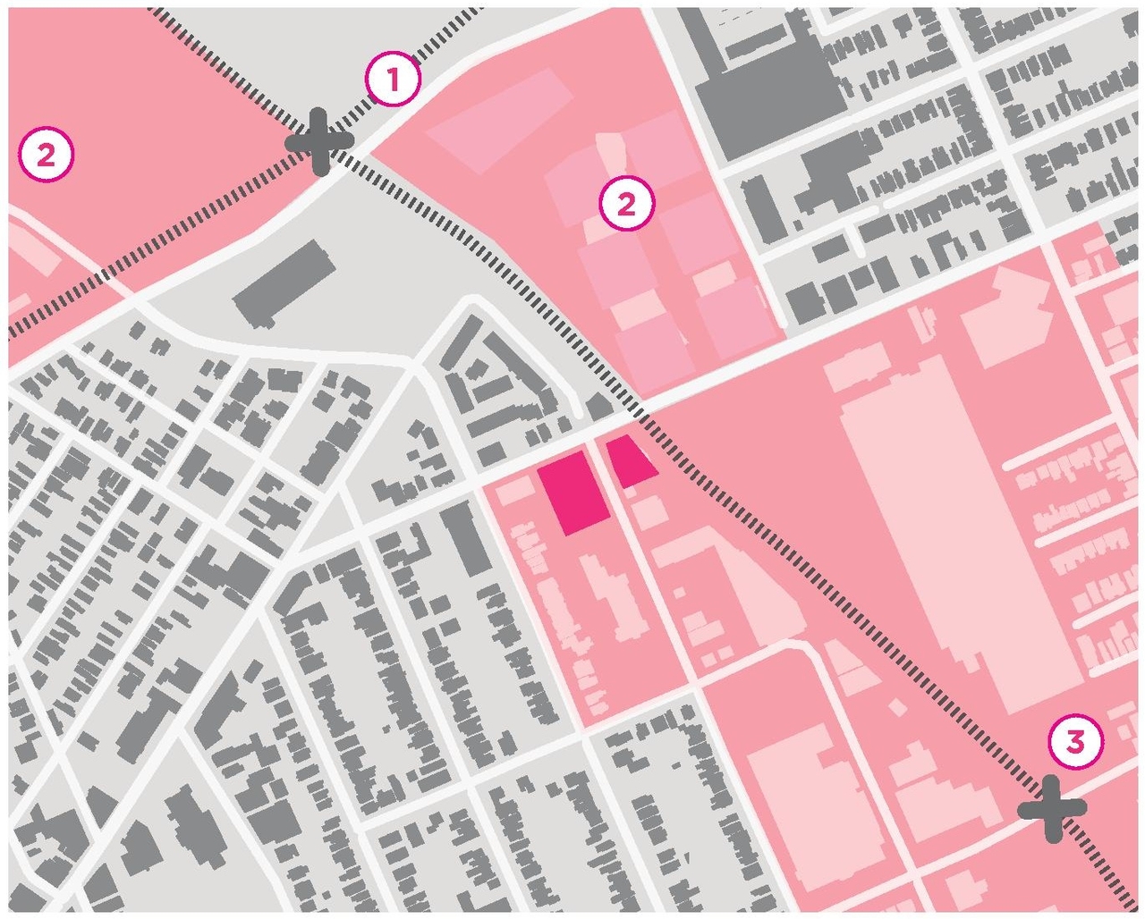 Construction site plan for project from page 12 of the file '1040 and 1050 Somerset Street West Urban Design Brief1'