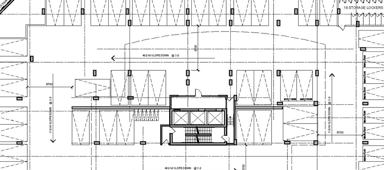 Construction site plan for project from page 24 of the file '1040 and 1050 Somerset Street West Urban Design Brief1'