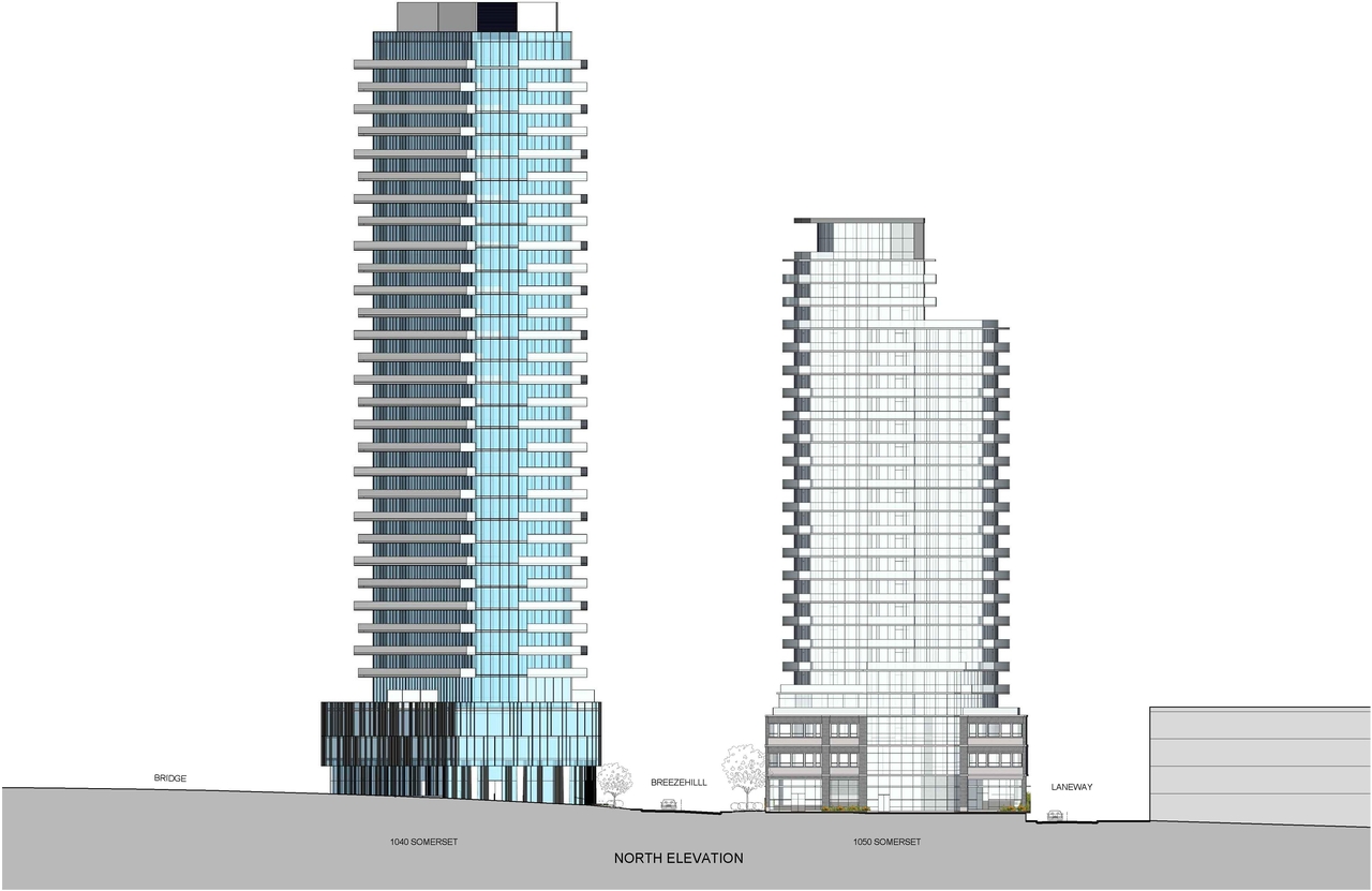 Rendering of building from page 29 of the file '1040 and 1050 Somerset Street West Urban Design Brief1'