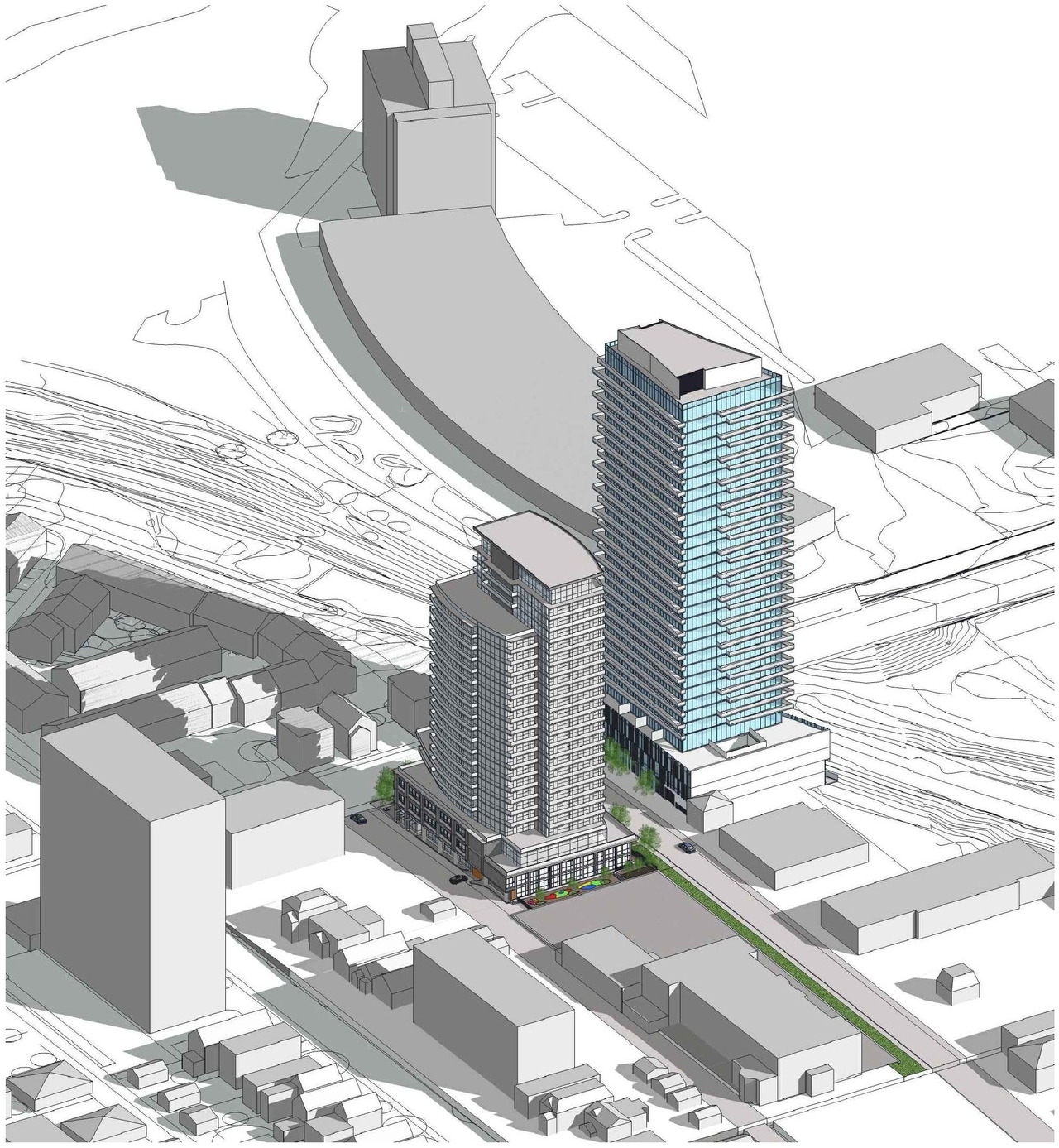 Rendering of building from page 31 of the file '1040 and 1050 Somerset Street West Urban Design Brief1'