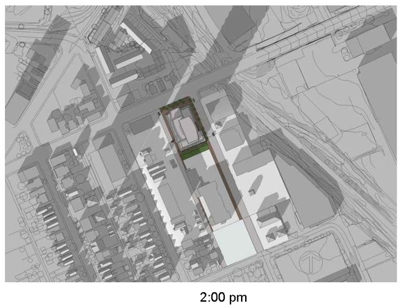 Construction site plan for project from page 44 of the file '1040 and 1050 Somerset Street West Urban Design Brief1'