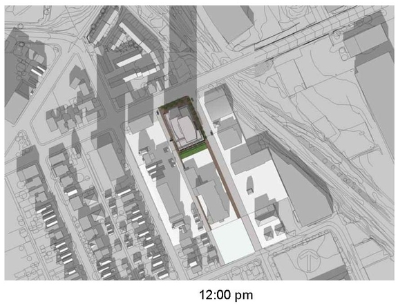 Construction site plan for project from page 44 of the file '1040 and 1050 Somerset Street West Urban Design Brief1'