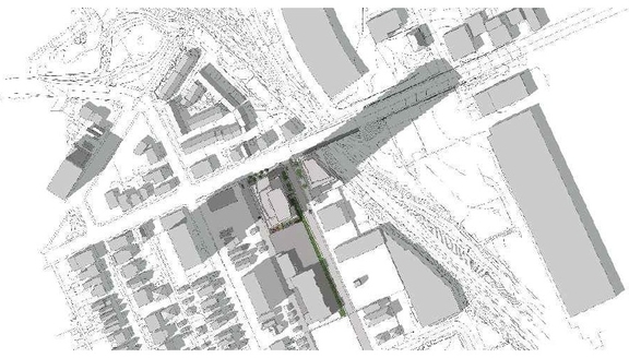 Construction site plan for project from page 45 of the file '1040 and 1050 Somerset Street West Urban Design Brief1'