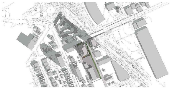Construction site plan for project from page 45 of the file '1040 and 1050 Somerset Street West Urban Design Brief1'