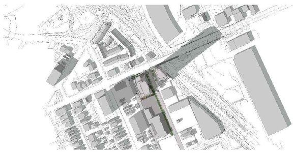 Construction site plan for project from page 45 of the file '1040 and 1050 Somerset Street West Urban Design Brief1'