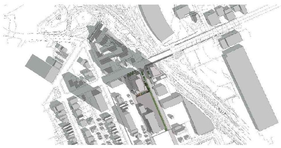 Construction site plan for project from page 45 of the file '1040 and 1050 Somerset Street West Urban Design Brief1'