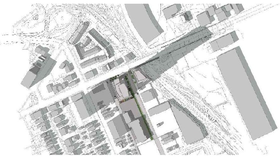Construction site plan for project from page 45 of the file '1040 and 1050 Somerset Street West Urban Design Brief1'