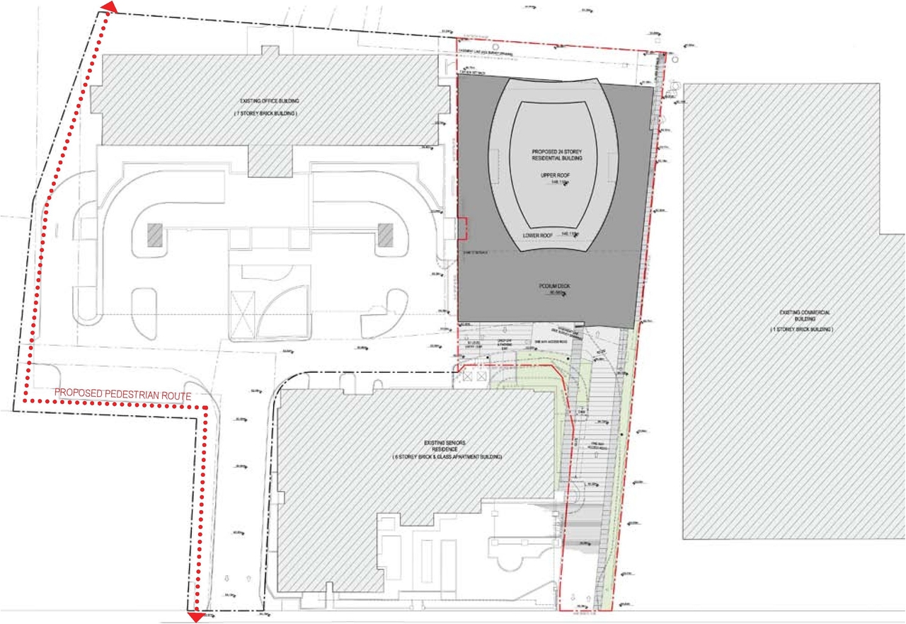 Construction site plan for project from page 9 of the file 'Urban Design Review Panel Formal Submission 2'