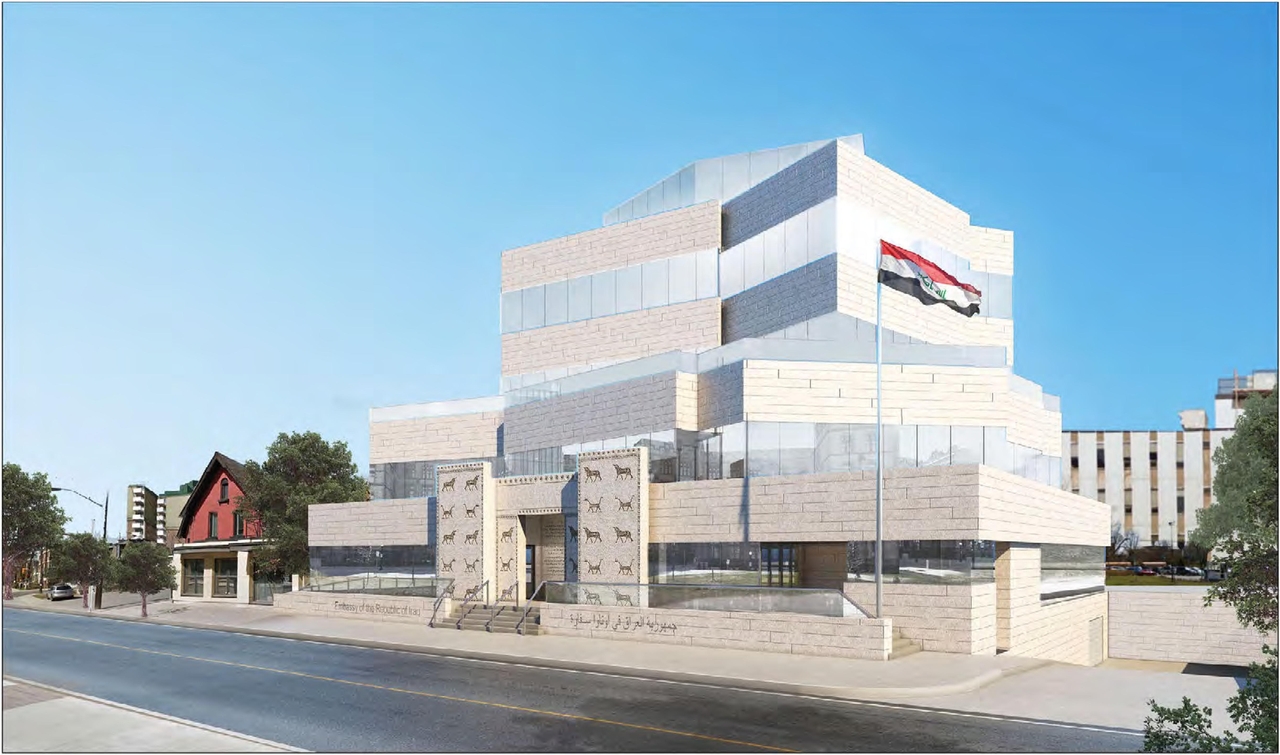 Rendering of building from page 23 of the file 'Formal Design Review Submission.'