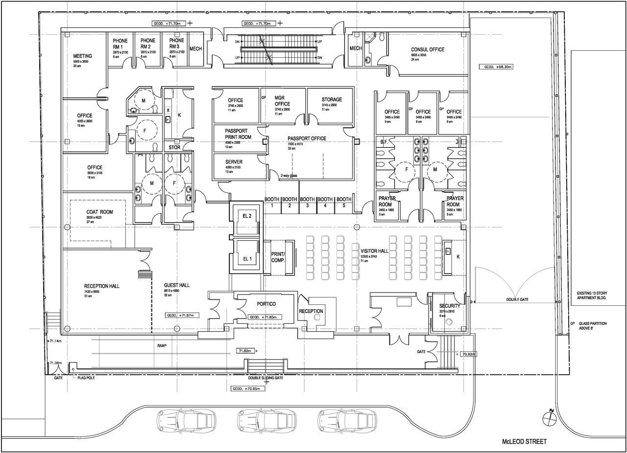 Floor plan for project from page 43 of the file 'Formal Design Review Submission.'