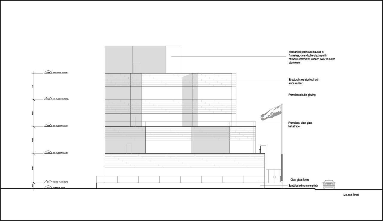 Rendering of building from page 55 of the file 'Formal Design Review Submission.'