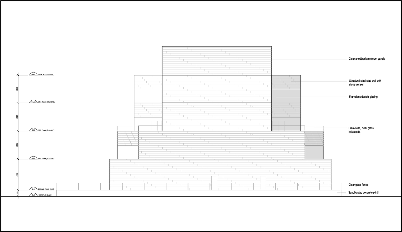 Rendering of building from page 56 of the file 'Formal Design Review Submission.'