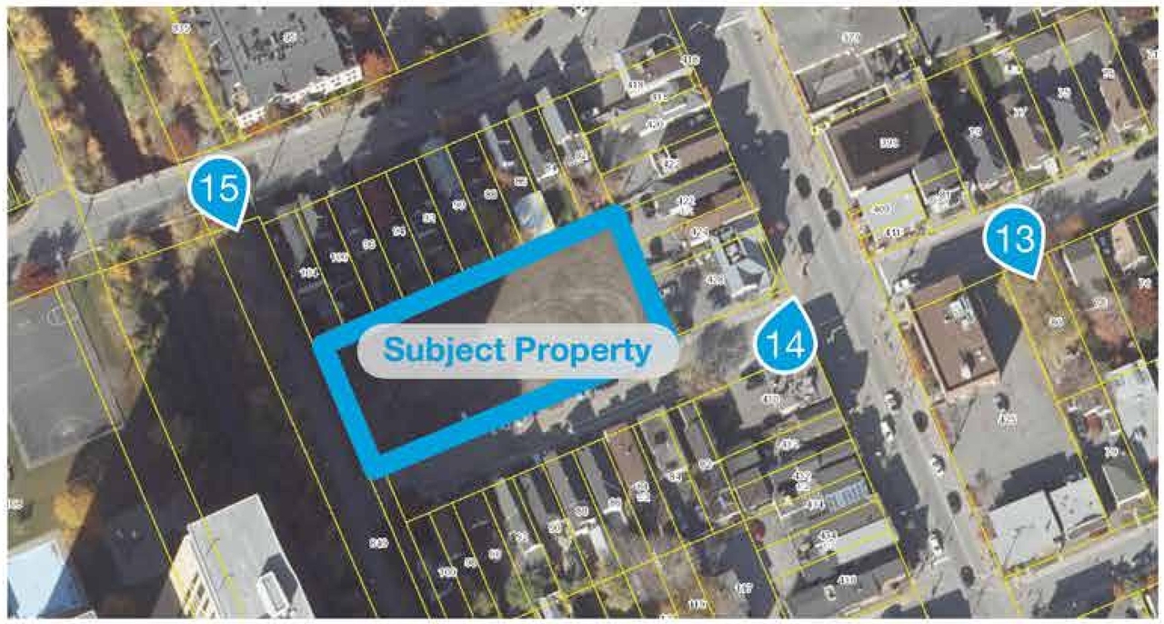 Construction site plan for project from page 7 of the file '93 Norman - UDRP Presentation May 2021'