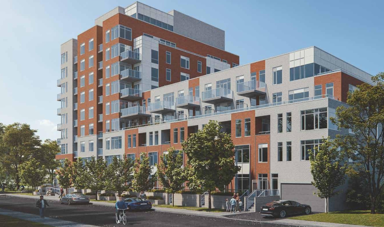 Rendering of building from page 1 of the file '93 Norman - UDRP Presentation May 2021'