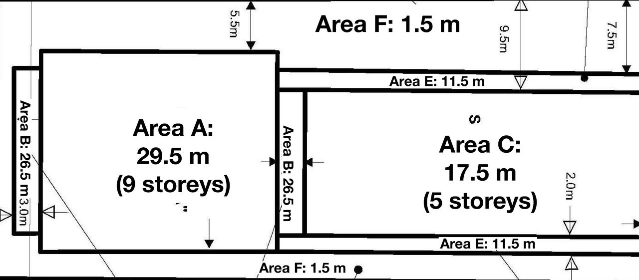 Construction site plan for project from page 12 of the file '93 Norman - UDRP Presentation May 2021'