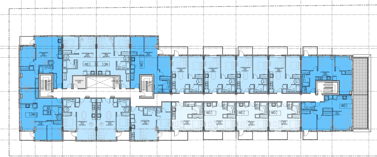 Floor plan for project from page 23 of the file '93 Norman - UDRP Presentation May 2021'