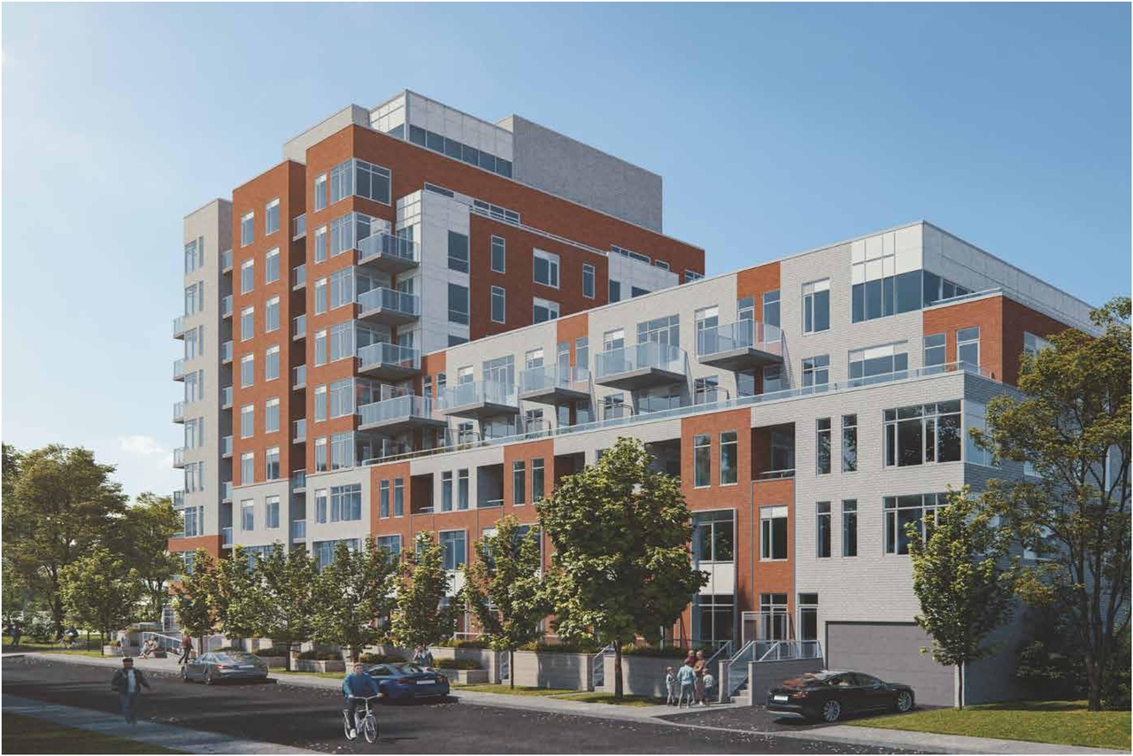Rendering of building from page 36 of the file '93 Norman - UDRP Presentation May 2021'