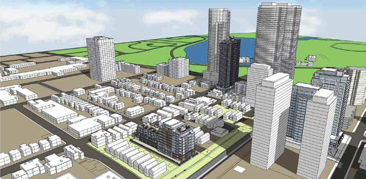 Rendering of building from page 37 of the file '93 Norman - UDRP Presentation May 2021'