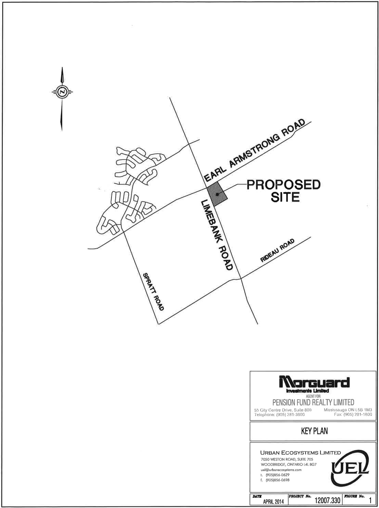 Construction site plan for project from page 35 of the file 'D07-12-14-0067 Servicing Design Brief, Storm Report and Engineering Plans Sub2'