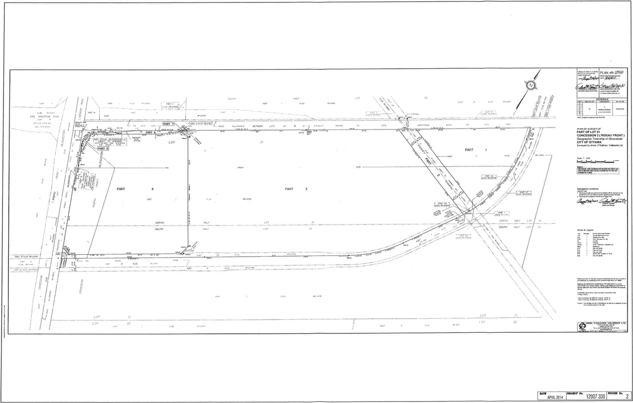 Construction site plan for project from page 36 of the file 'D07-12-14-0067 Servicing Design Brief, Storm Report and Engineering Plans Sub2'