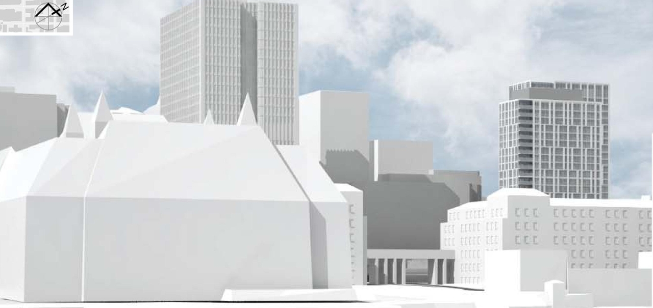 Rendering of building from page 26 of the file 'D07-12-15-0117 Design Brief'