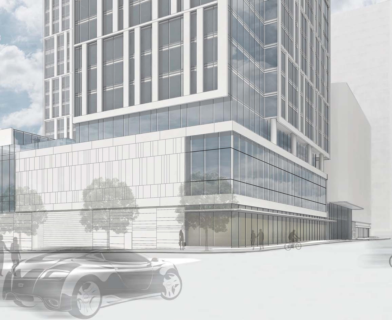 Rendering of building from page 35 of the file 'D07-12-15-0117 Design Brief'