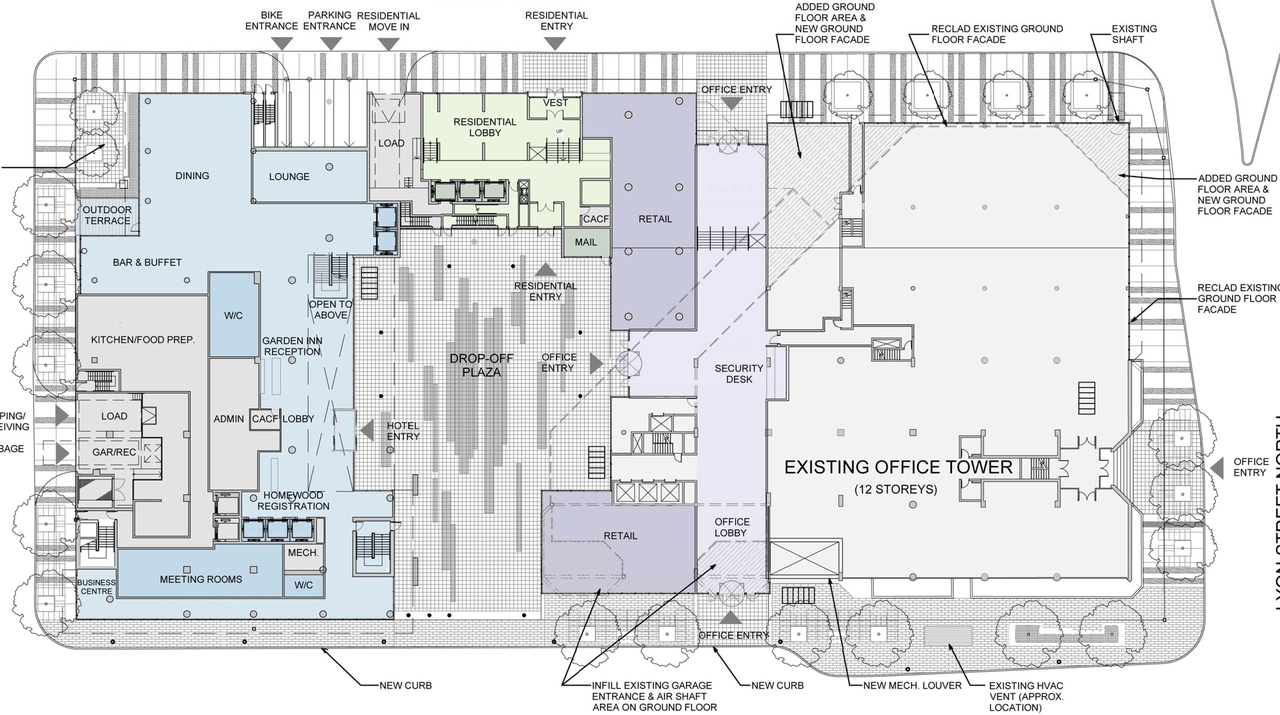 Floor plan for project from page 47 of the file 'D07-12-15-0117 Design Brief'