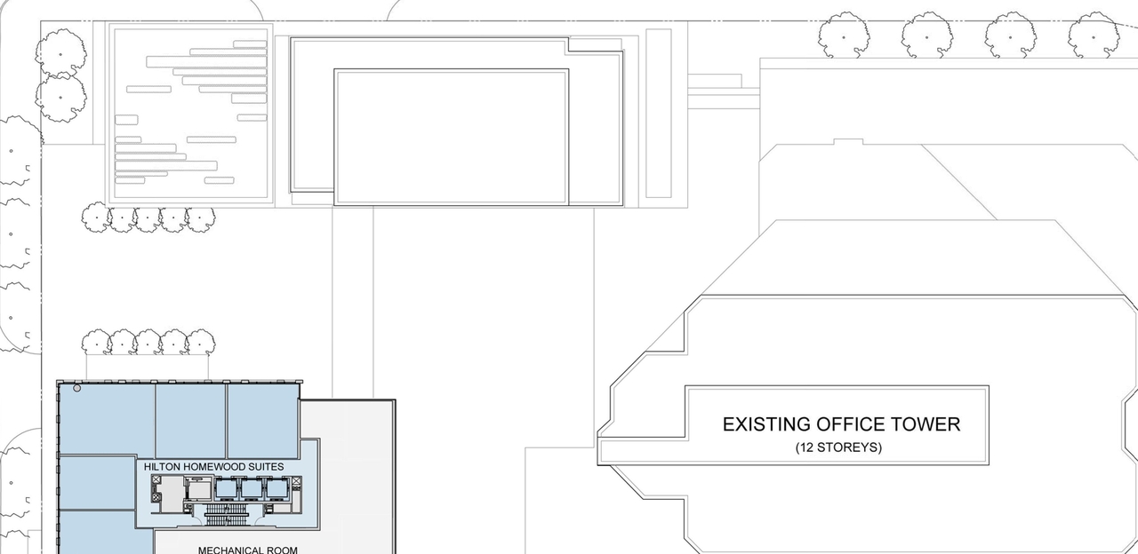 Construction site plan for project from page 57 of the file 'D07-12-15-0117 Design Brief'