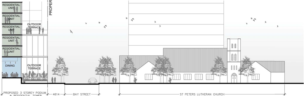 Rendering of building from page 58 of the file 'D07-12-15-0117 Design Brief'