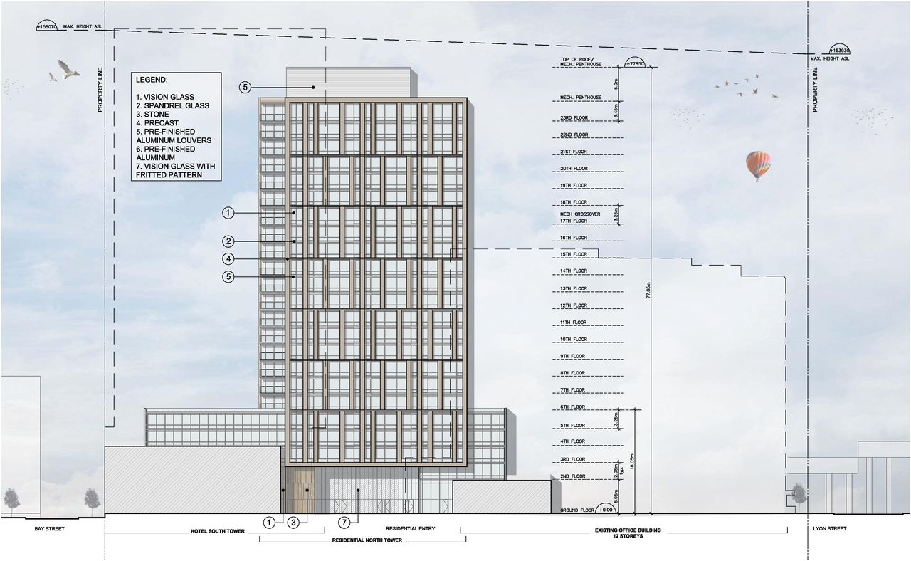 Rendering of building from page 66 of the file 'D07-12-15-0117 Design Brief'