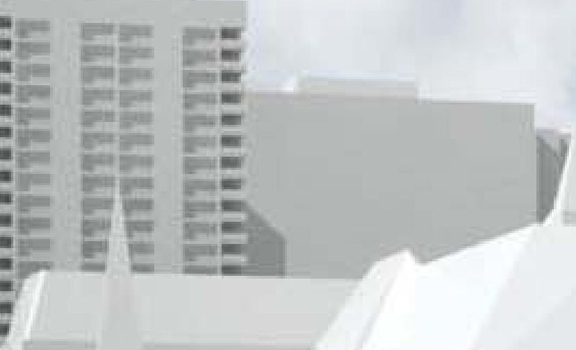 Rendering of building from page 23 of the file 'D07-12-15-0117 Design Brief REVISION 1'