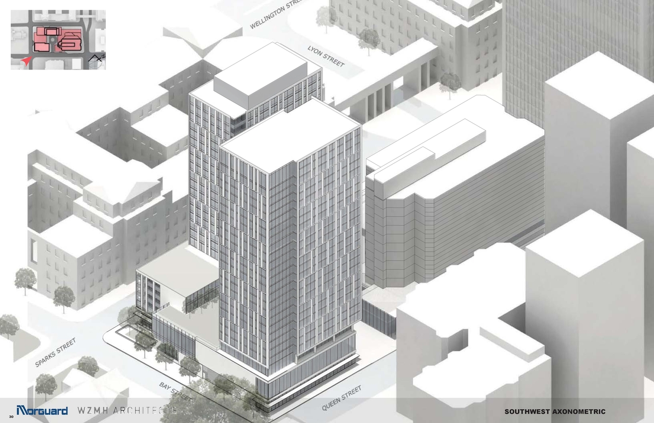 Rendering of building from page 27 of the file 'D07-12-15-0117 Design Brief REVISION 1'