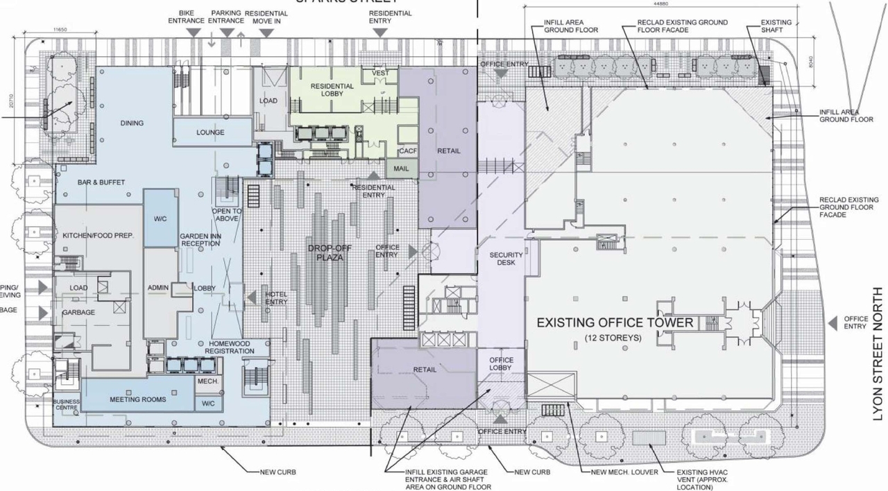 Floor plan for project from page 40 of the file 'D07-12-15-0117 Design Brief REVISION 1'