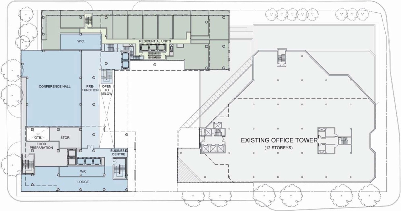 Floor plan for project from page 41 of the file 'D07-12-15-0117 Design Brief REVISION 1'
