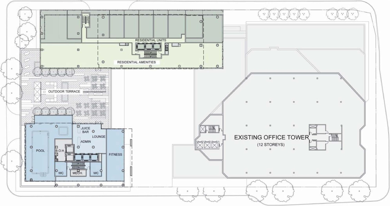 Floor plan for project from page 43 of the file 'D07-12-15-0117 Design Brief REVISION 1'
